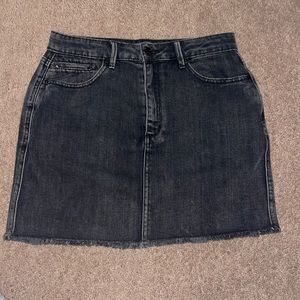 Black Denim Skirt